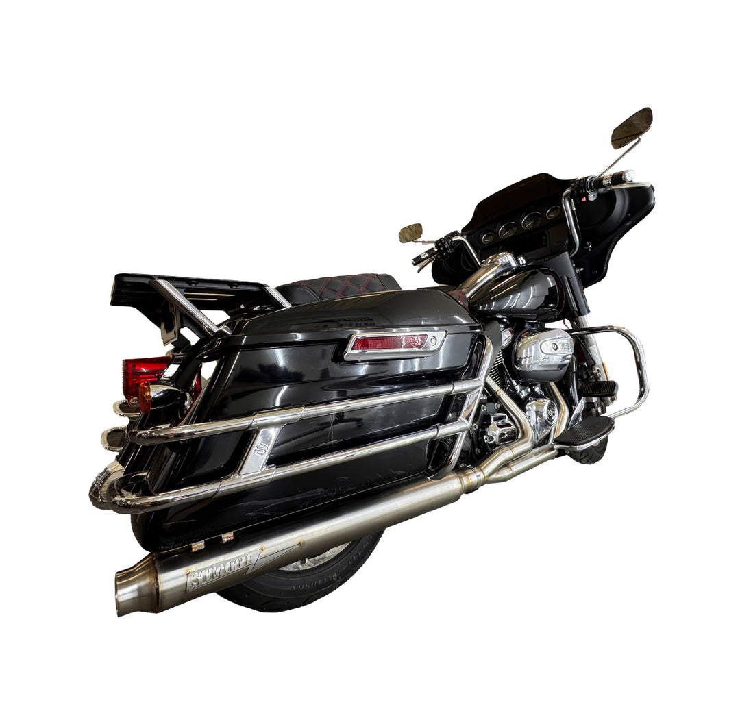 Pipe Bomb Full Length Harley Bagger Slip On 2.25" Muffler