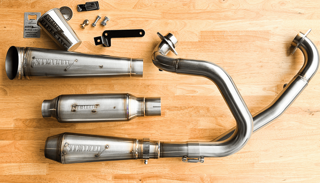 Stealth Pipes Indian Scout exhaust – stainless steel system, precision welded