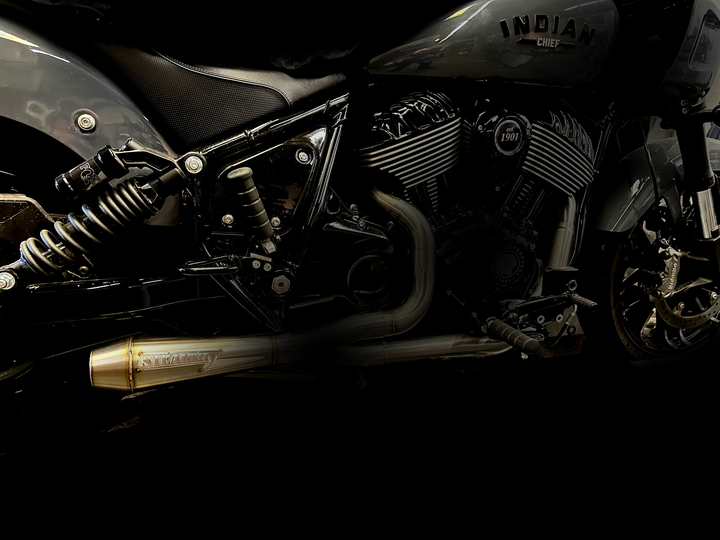 Stealth Pipes stainless headers for 2022–2025 Indian Chief – TIG-welded American-made exhaust system