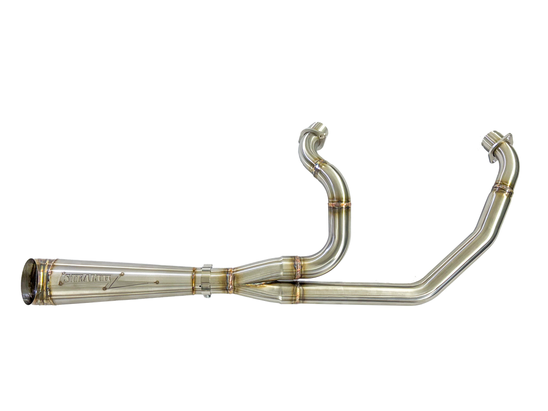 Stealth Pipes exhaust system installed on 2022–2025 Indian Chief motorcycle – stainless steel headers and muffler