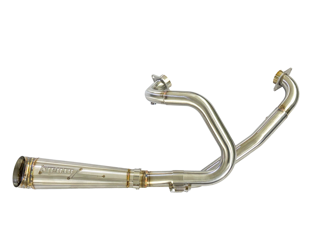 Stealth Pipes exhaust headers and muffler for Indian Scout 2015–2025 – TIG welded stainless