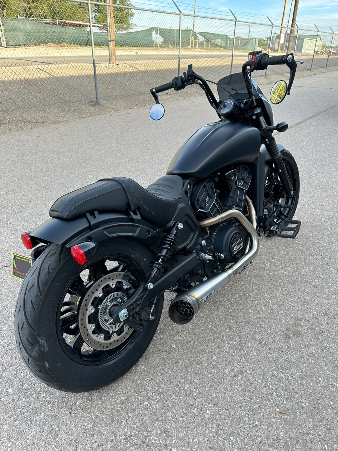 2015–2025 Indian Scout fitted with Stealth Pipes exhaust system – American-made performance upgrade