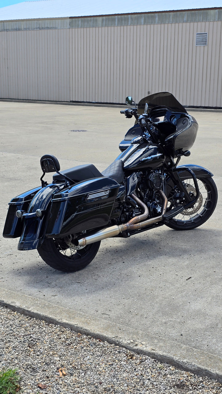 Pipes Short Bagger exhaust system – stainless steel headers and muffler for 1996–2016 Harley touring models