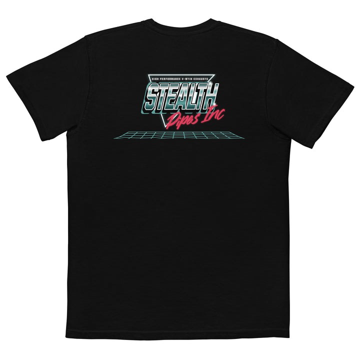 Stealth Pipes Tha Grid T-shirt in black – FXR inspired retro logo detail