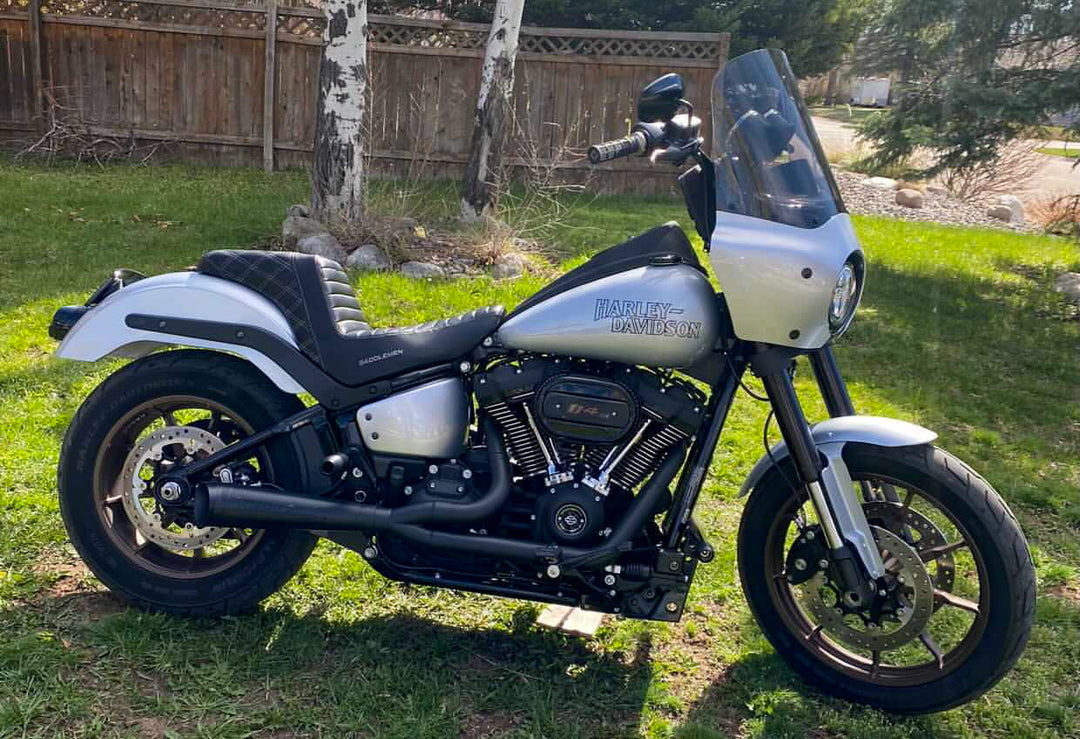 Stealth Pipes exhaust system installed  – view of side (2017–2025)