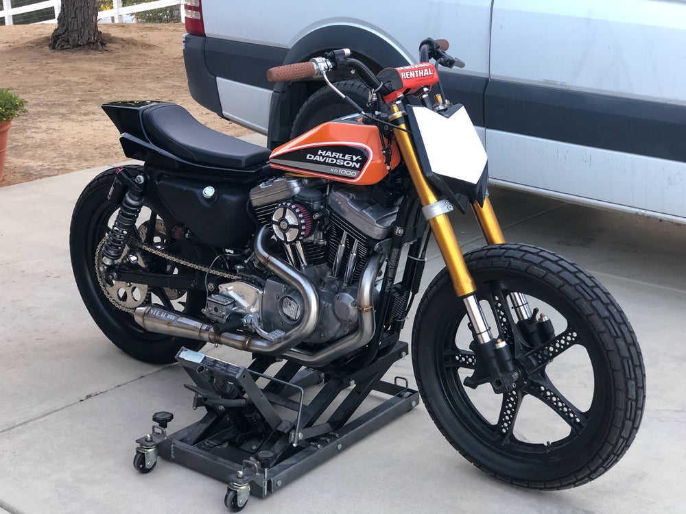 1986–2003 Harley Sportster motorcycle with Stealth Pipes exhaust system – stainless muffler upgrade