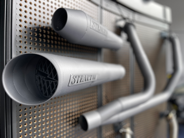 Harley Short Bagger exhaust system 1996–2016 by Stealth Pipes – American-made stainless performance upgrade
