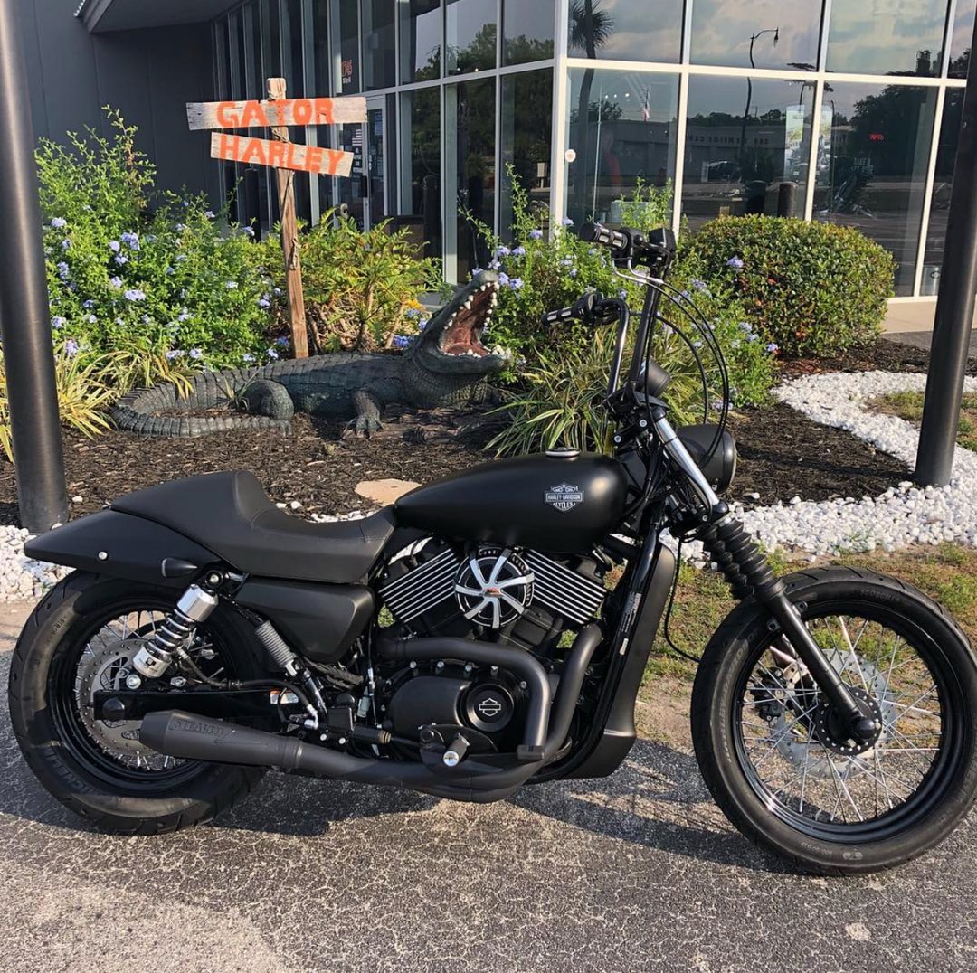 Harley XG 500 / 750 motorcycle with Stealth Pipes stainless exhaust system – American-made muffler upgrade