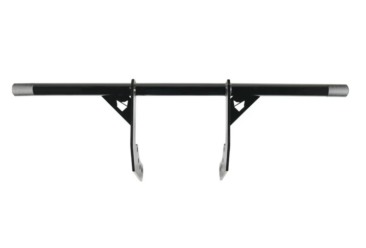 A black Softail Front Crash Bar designed for motorcycles, displayed on a white background.