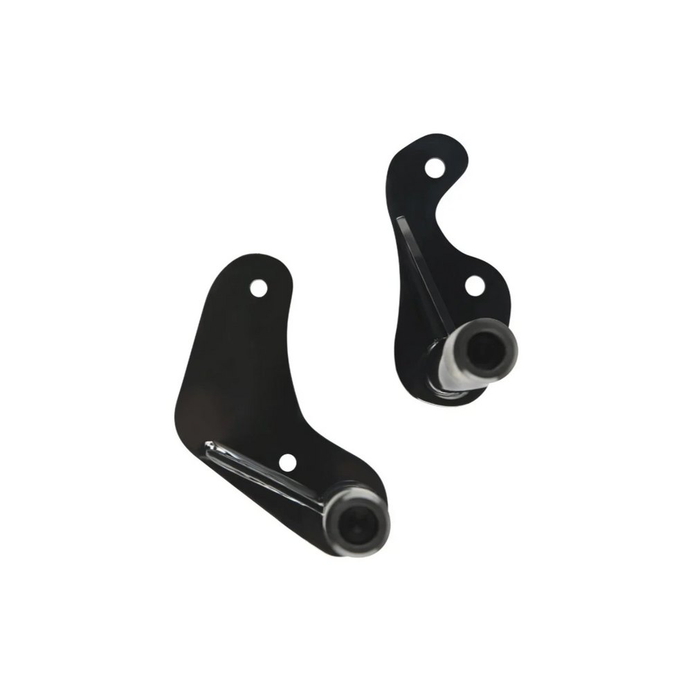 A pair of Softail Rear Crash Bars/Pegs for motorcycles, displayed against a white background.