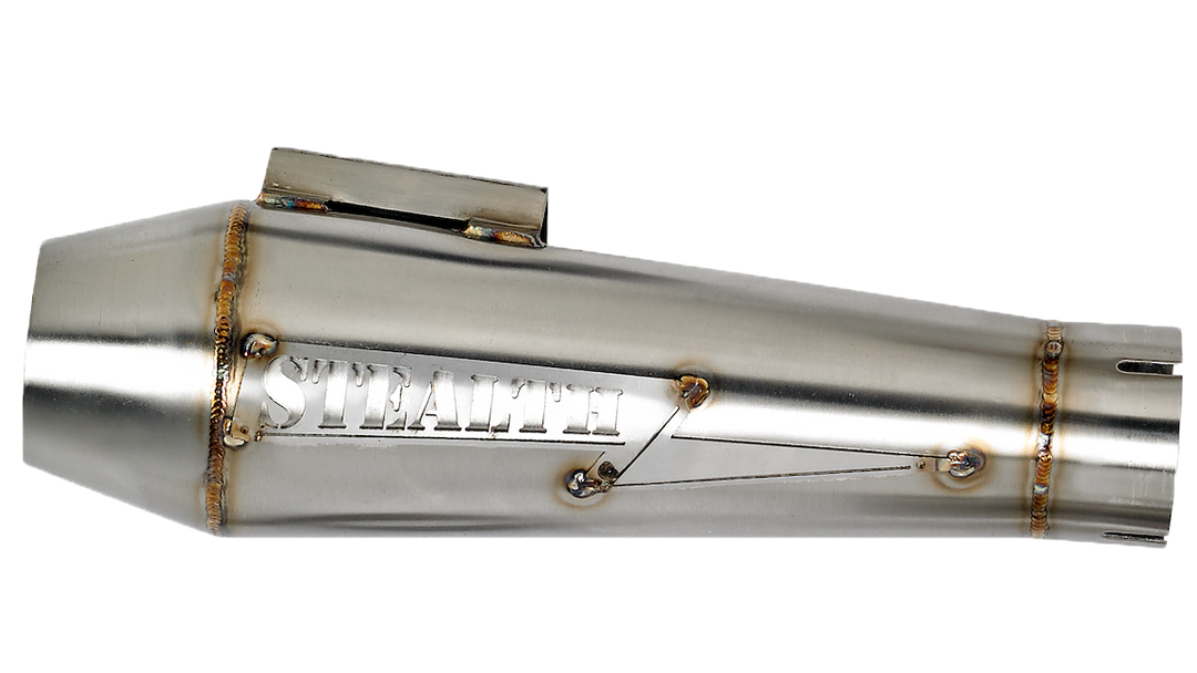 Stealth Pipes Reverse Cone Muffler – American-made stainless modular exhaust upgrade, direct bolt-on